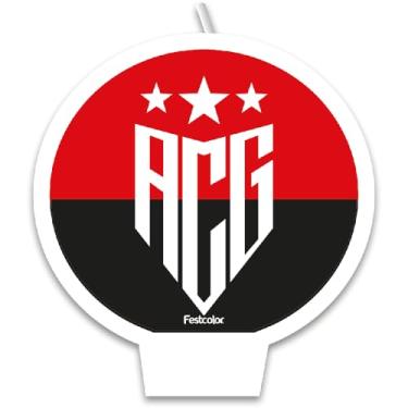 Imagem de Vela Plana Atletico Goianiense Oficial - Embalagem com 1 unidade.
