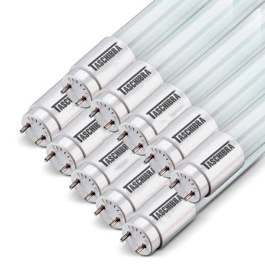 Imagem de Kit 10 Lâmpadas Tubo Led T8 9,9w 60cm G13 Taschibra Bivolt 6500k Luz Fria