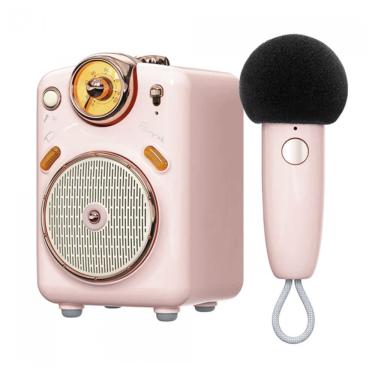 Imagem de Caixa De Som Divoom Fairy Ok Com Microfone 10w Bluetooth Rosa Rosa