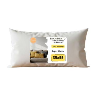 Imagem de REFIL ENCHIMENTO DE ALMOFADA RETANGULAR BAGUETE 35x55CM - CIA DAS ALMO