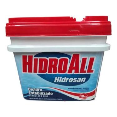 Imagem de Cloro hidroall hidrosan vermelho bd c/ 10kg - dicloro fino