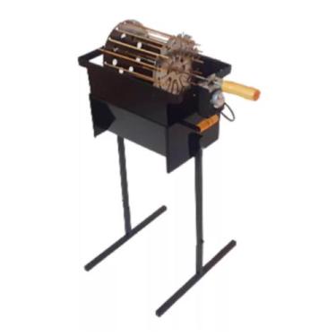 Imagem de Churrasqueira Profissional com Espeto Carrossel  Assa 16 Espetinhos po