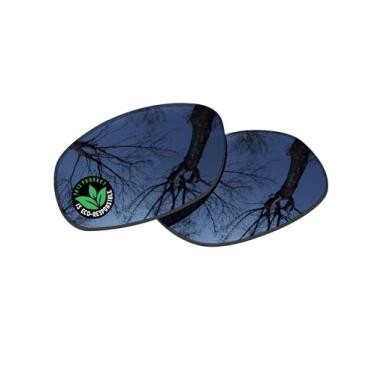 Imagem de Raydi Lentes de reposição de policarbonato para óculos de sol quadrados RayBan RB2027 62 mm - Espelho cromado preto - Polarizado