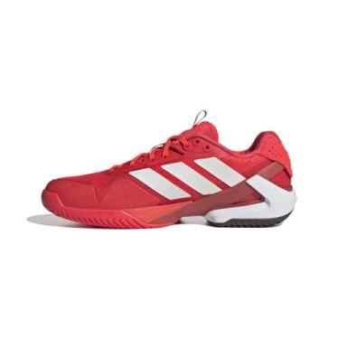 Imagem de adidas Tênis masculino Adizero Ubersonic 5, Vermelho lúcido/zero metálico/rubi aurora, 47