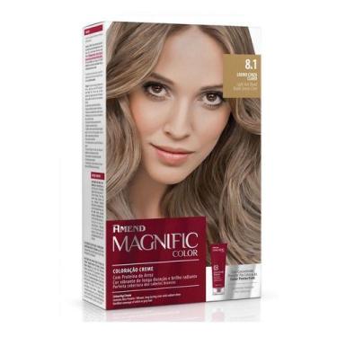 Imagem de Coloração Creme Magnific Color 8.1 Louro Cinza Claro Amend