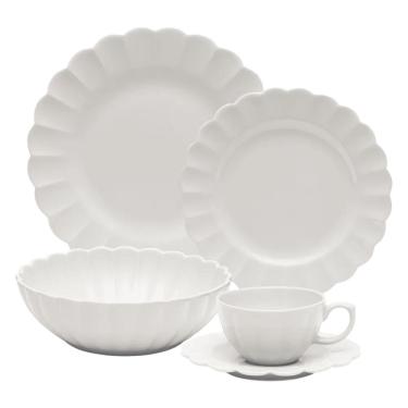 Imagem de Jogo De Jantar Em Porcelana Flora Com 20 Peças Oxford Camélia