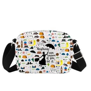 Imagem de MBMSO Presente inspirado no filme Mary Anything Can Happen If You Let It Musical Crossbody Bag para fãs de Mary Drama Musical Presente Amante, Mary Movie Hb-cb, Bolsa tiracolo pequena