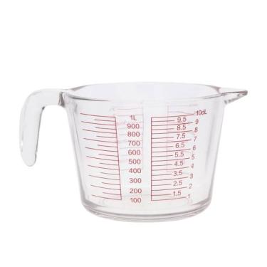 Imagem de Jarra Graduada Medidora Vidro Borossilicato 1 Litro Bico Dosador - Tuut