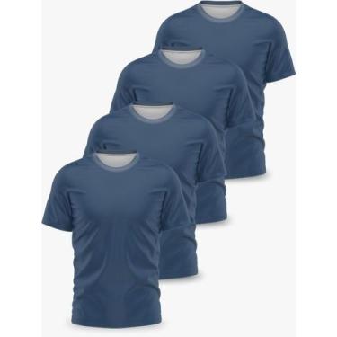 Imagem de Kit 4 Camisetas Básicas Dry Fit Lisa Tradicional - FORTE IMPRESSAO, G,