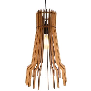 Imagem de Luminária Teto Tipo Pendente Bangkok Mdf - Completa Mdf Cru