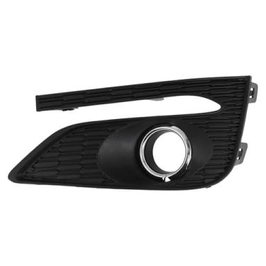 Imagem de Partuto Capa de farol de neblina para para-choque inferior dianteiro para farol de neblina inserções Nº 84095943/23227107 para Chevrolet Cruze 17-18 ABS preto prateado ABS 1 peça dianteiro direito