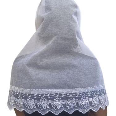 Imagem de Véu ccb notas musicais zoe congregação cristã no brasil - Véus da Fer,