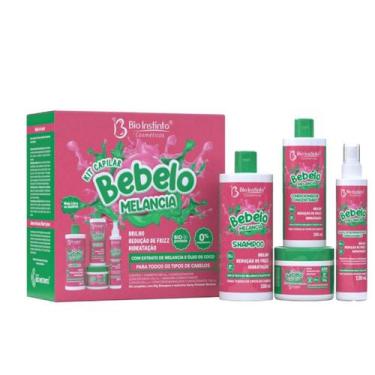 Imagem de Kit Tratamento Capilar Bebelo Melancia com 4 Itens Bio Instinto