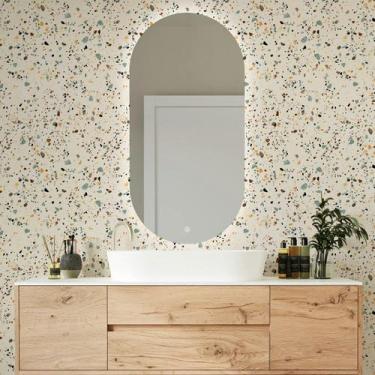 Imagem de Grudado Papel De Parede Lavável Granilite Turquesa - 4 folhas