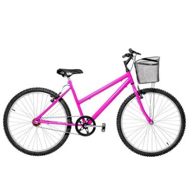 Imagem de Bicicleta Feminina Aro 26 Mtb Alumínio Natural Cor Pink