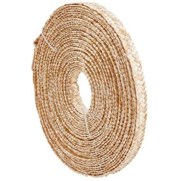 Imagem de BENECREAT Fita de palha de trigo de 13,12 metros para fabricação de chapéus, fita de artesanato de palha de juta de 0,75 polegadas de largura para fazer chapéus acessórios de artesanato DIY, cor