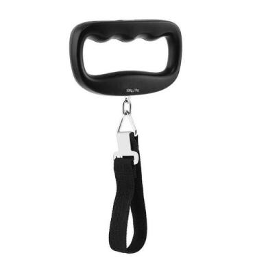 Imagem de Balança Digital De Bolso LCD 50kg 10g Com Gancho Para Bagagem E Luz De