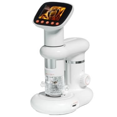 Imagem de Infantil Digital Microscope,1000x Microscopio Profissional, MicroscóPio EletrôNico Tela Ips，Com Suporte De ObservaçãO Para ObservaçãO BiolóGical PortáTil MicroscóPio, Fotos E VíDeos