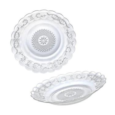 Imagem de Prato Fundo Star 22cm Em Vidro Hauskraft