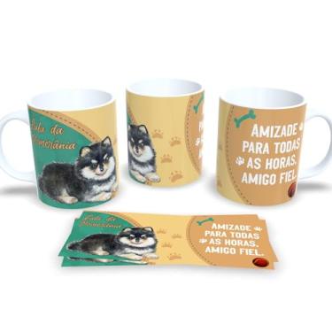 Imagem de Caneca Personalizada de Cachorro – Porcelana Branca com Estampa Pet (Lulu da Pomerânia)
