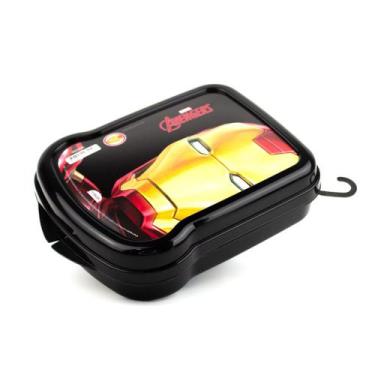 Imagem de Sanduicheira Infantil de Plástico Lancheira Escolar Plasútil, Homem de