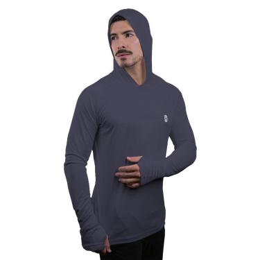 Imagem de Camiseta Skube Com Capuz Proteção UV 50+ Segunda Pele Térmica Tecido Termodry Manga Longa Dedeira-Masculino