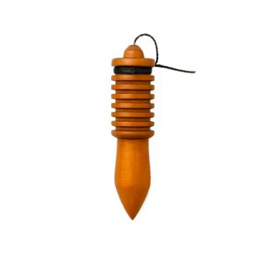 Imagem de Pêndulo Egípcio De Madeira Artesanal Com Chumbo Para Radiestesia Terapias E Espiritualidade