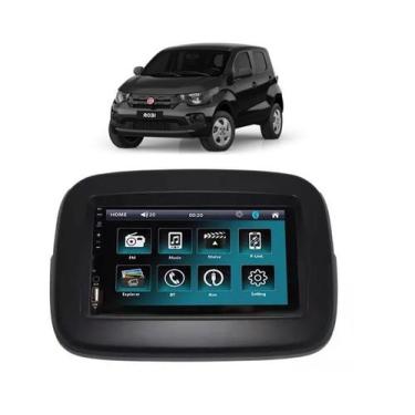 Imagem de Kit Multimídia Mobi 2017 / 2024 7 Pol Mp5 Bt Usb Radio SD Espelhamento