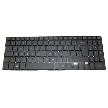 Imagem de Teclado para laptop para LG 15N540-M 15N540-M.AF5BL 15N540-R 15N540-RFLGL 15N540-RF70L Brasil BR Preto Sem Moldura Novo