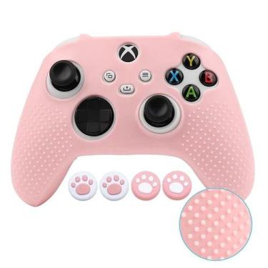 Imagem de Capa controle rosa pastel antiderrapante xbx series s x - GENCHIN