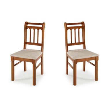 Imagem de Kit 2 Cadeiras em Madeira Maciça Mv Outlet