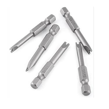 Imagem de Uacen 5 Pcs Screwdriver U Type, U Shape Bits U4 U5 U6 U7 U8 1/4 Inch Hexagon Magnetic Screwdriver U Shape S2 Screwdriver Drill Bits for Electronic Appliances