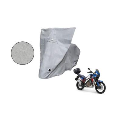 Imagem de Capa Protetora Moto Honda XRV 750 Africa Twin com Baú Cinza - Kahawai,