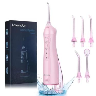Imagem de Water Flosser Tovendor Electric Cordless 300mL IPX7 à prova d'água