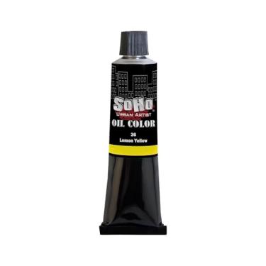 Imagem de Soho Urban Artist Tinta a óleo - amarelo limão, tubo de 50 ml - Cores a óleo mais valiosas para pintura, excelente carga de pigmento