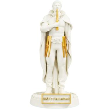 Imagem de Estátua Exu 7 Facadas Umbanda Candomblé (Cor Mármore Dourado)