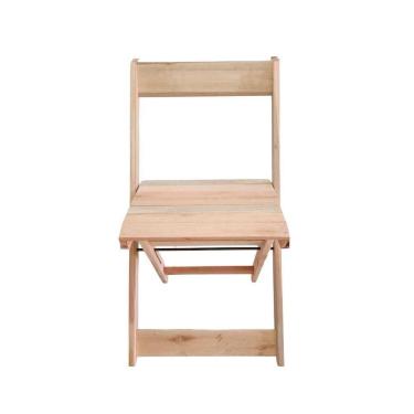 Imagem de Kit 4 Cadeiras Dobráveis De Madeira Para Bar Ismalu Natural