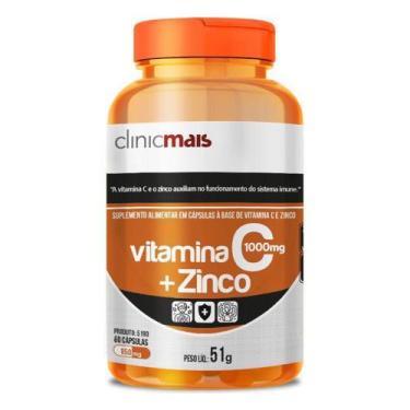 Imagem de Vitamina C + Zinco Clinicmais 850mg 60 Cápsulas - Chá Mais - 60 capsul