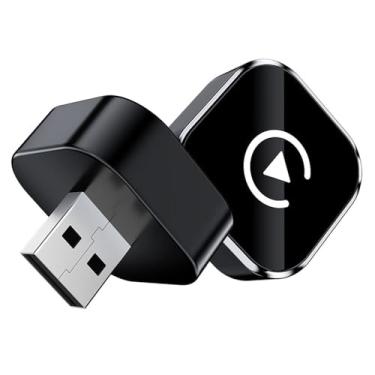 Imagem de Adaptador CarPlay sem fio para iPhone e Android, converte com fio para sem fio, Plug & Play, conexão automática, porta USB fácil de usar para carros a partir de 2016