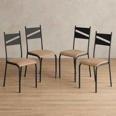 Imagem de Kit 4 Cadeiras de Cozinha Sala Jantar Varanda Sala de Estar Epoxi 543.