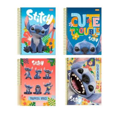 Imagem de Caderno Stitch Movie 80 Folhas 177x240mm Sortido Foroni