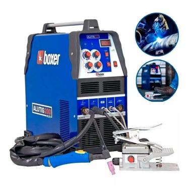Imagem de Inversora Solda Soldar Alumínio Bivolt Alutig 200 Acdc Pedal
