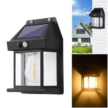 Imagem de Arandela Solar Com Sensor Noturno E Lâmpada Filamento Led
