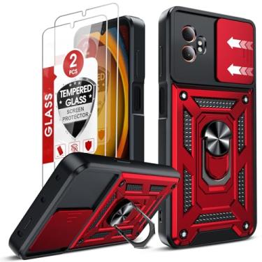 Imagem de LeYi Capa para Galaxy XCover7-Pro: Capa XCover 7 Pro com protetor de tela X2, suporte giratório e capa de câmera deslizante, capa resistente compatível com corpo inteiro para Samsung Galaxy XCover7