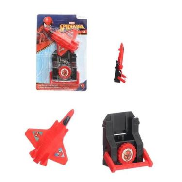 Imagem de Brinquedo Lançador De Avião Homem Aranha Spider Man - Etitoys