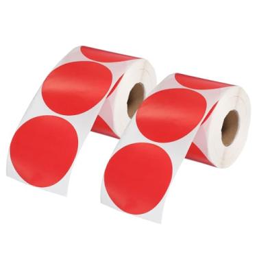 Imagem de PATIKIL 1000 adesivos coloridos de pontos, adesivos circulares de 7,6 cm autoadesivos grandes etiquetas de codificação em branco redondo para etiquetar escritório, quintal, venda de garagem, casa