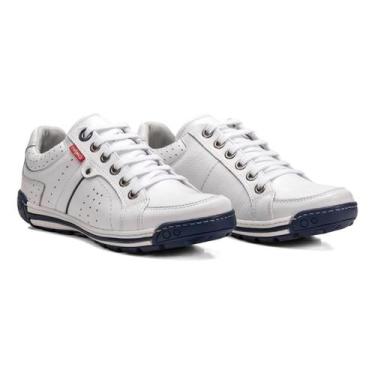 Imagem de Tênis Sapatênis 3019 Tradicional em Couro Branco - Mundo Texano, Branc