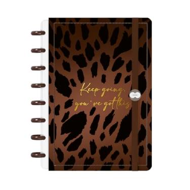 Imagem de Caderno De Disco Iscool Inteligente P Natural Fashion Safari Leopardo