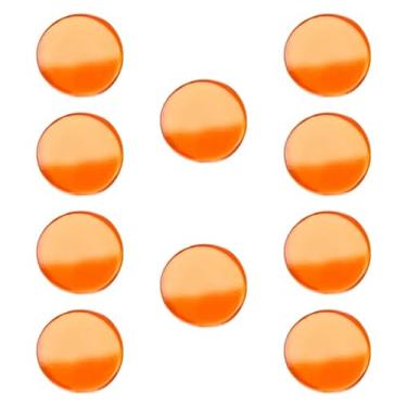 Imagem de oshhni 10x Ponteiras de taco de sinuca, acessório profissional de bilhar, 1,1 cm, almofadas de virola para clube, bar, competição, lazer, sala de jogos, Laranja