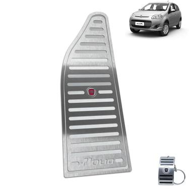 Imagem de Descanso De Pé Em Aço Inox Fiat Palio 2012 A 2017 Prata